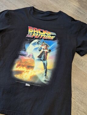 Back To The Future Black T-Shirt - L